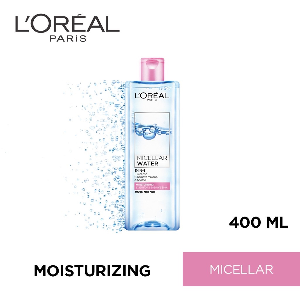 L'Oreal Paris Micellar Water Moisturizing Makeup Remover 400ml