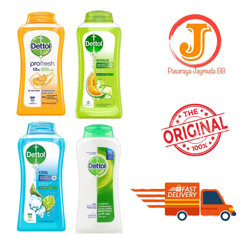 Dettol Shower Gel Original / Cool / ProFresh / Lasting Fresh Body WASH