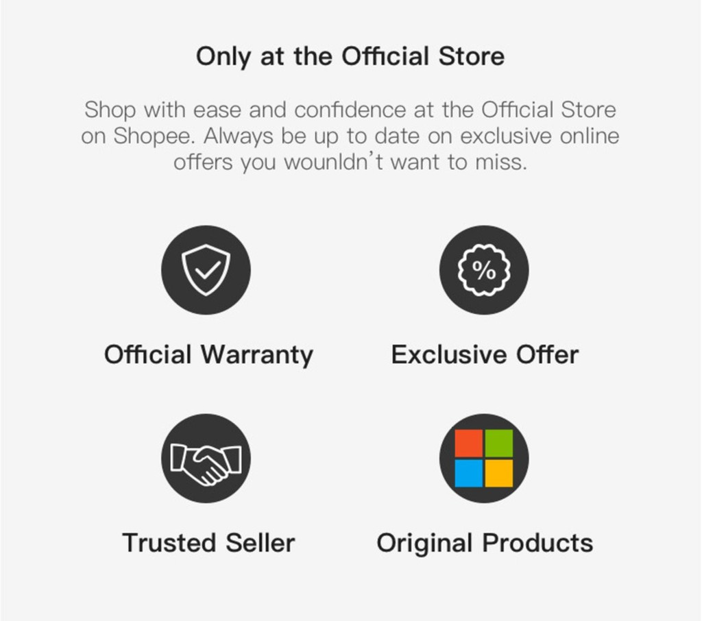 Microsoft Digital Authorised Shop Online, August 2022 Shopee Malaysia