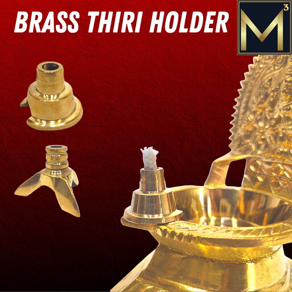 BRASS THIRI HOLDER / VILAKKU THIRI HOLDER /OIL LAMP THIRI HOLDER FOR