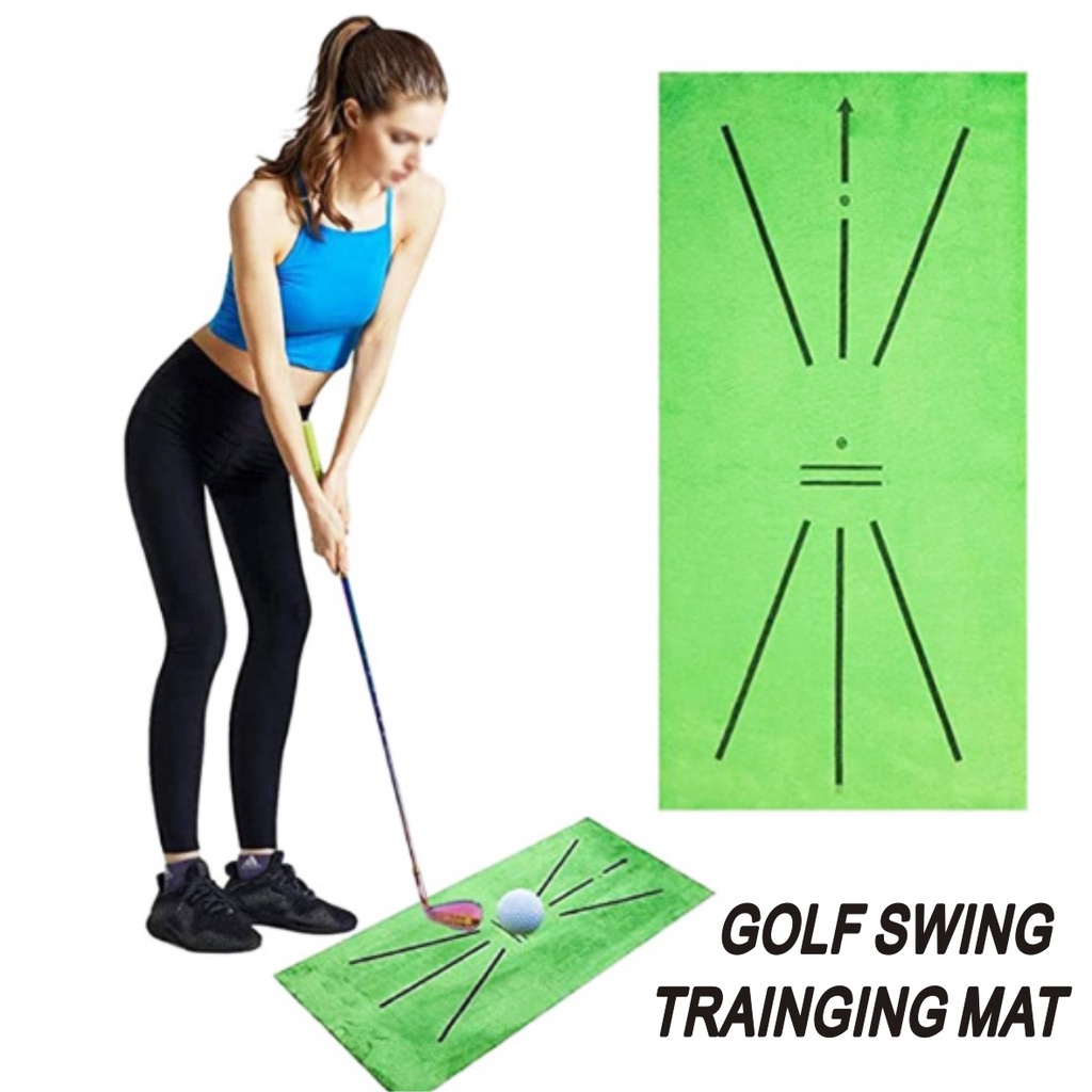 Golf Batting Pad Display Batting Track Correction Swing Velvet Practice Pad Portable Practical Suede Cutting Rod Batting Pad