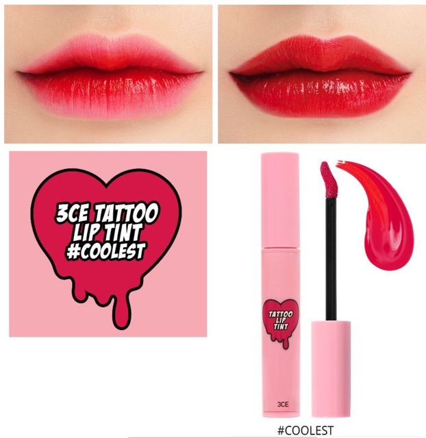 3ce Tattoo Lip Tint Coolest Shopee Malaysia