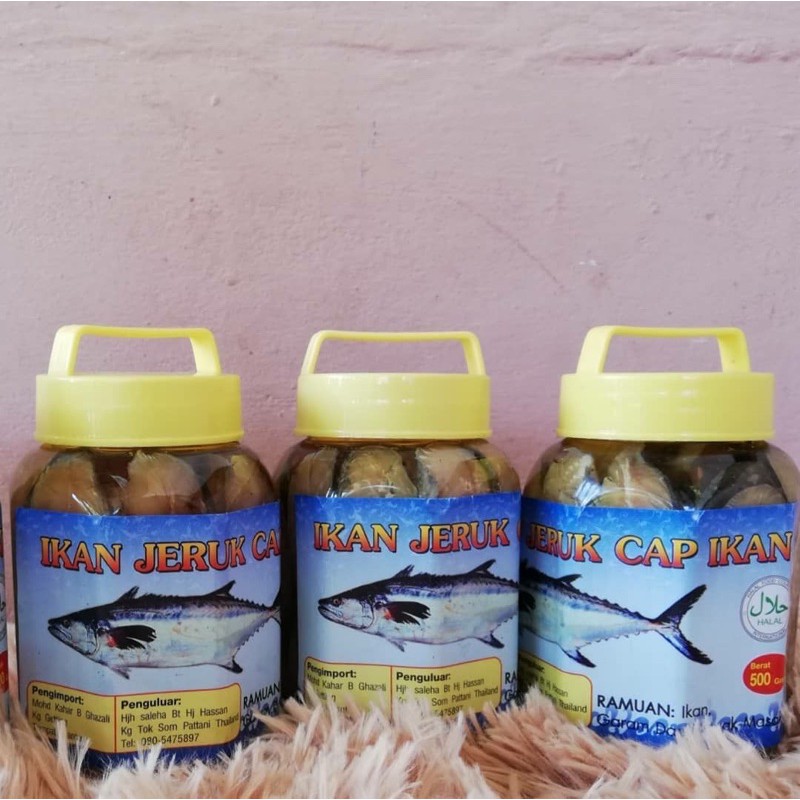 [ready Stok]ikan Tenggiri Masin Jeruk Halal 13 15 Keping Sebotol