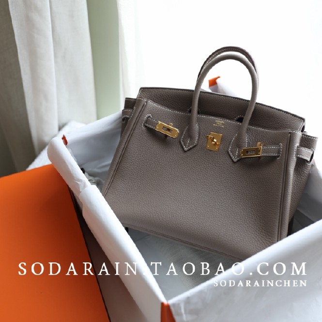 hermes birkin 25 grey