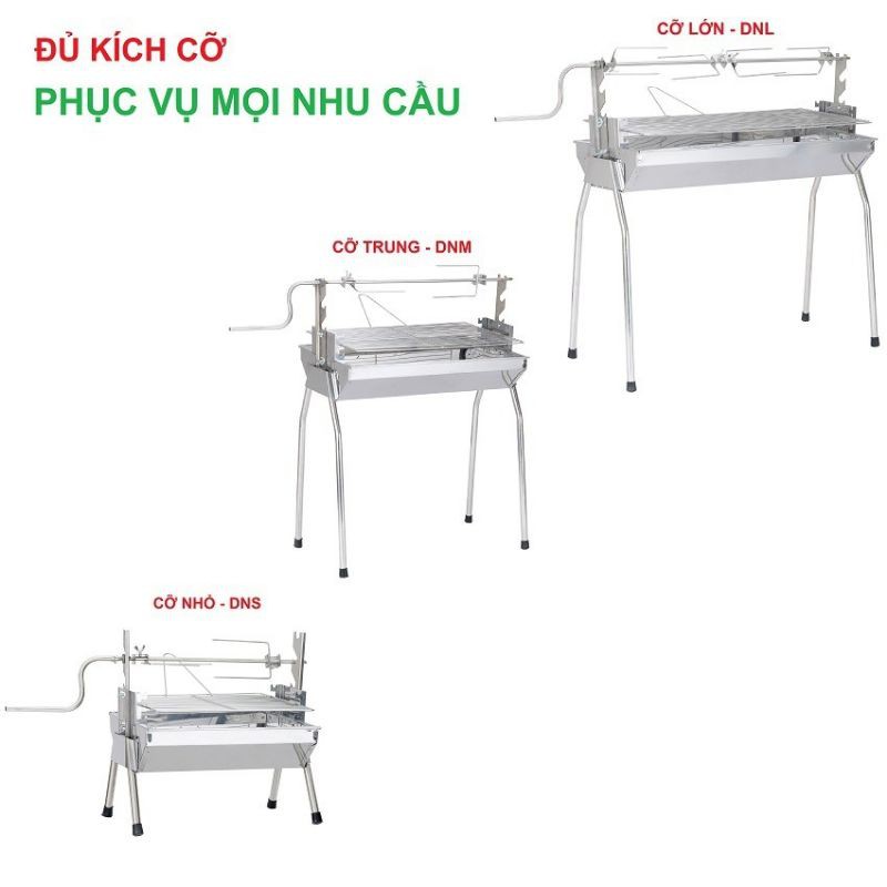 Multi-purpose stainless steel charcoal grill, chicken, duck, seafood grill with grill shaft, size 49*30*70cm