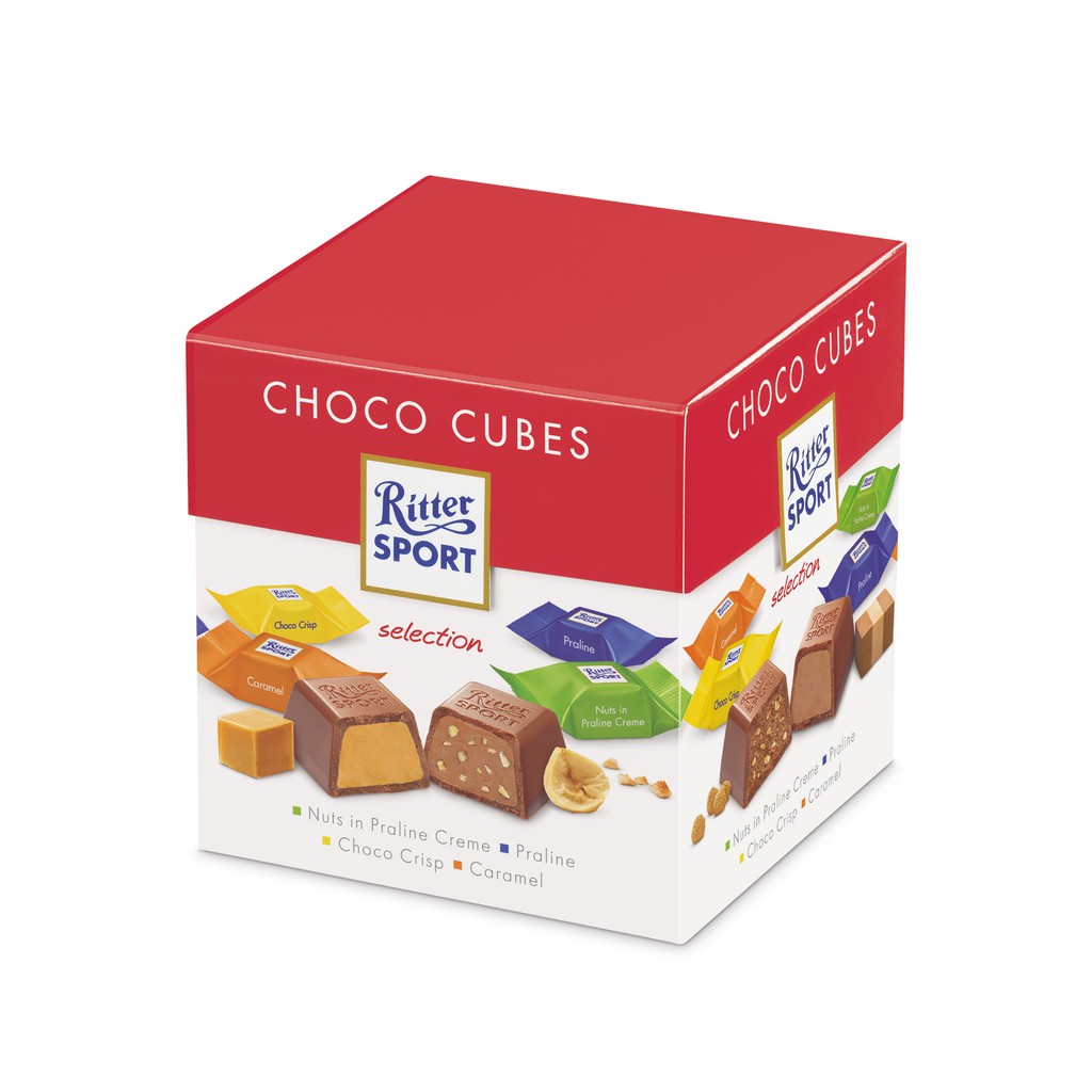 Ritter Sport Chocolate Choco Cubes Selection 176 gram Shopee Malaysia