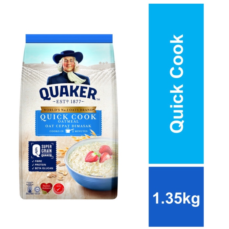 Quaker Oats - Quick Cook 1.35Kg | Shopee Malaysia
