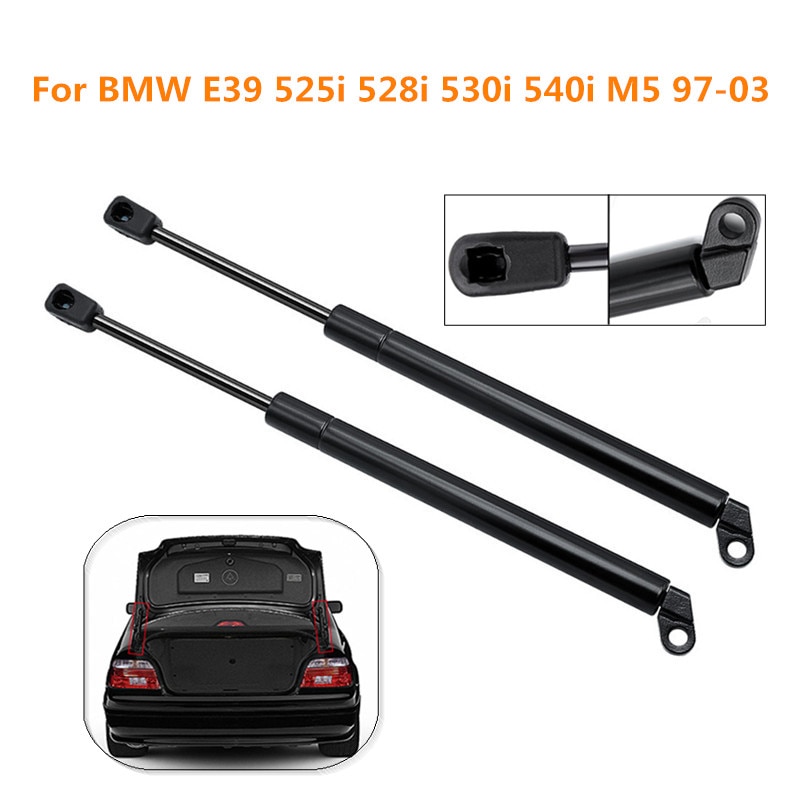 2Pcs Rear Tailgate Truck Boot Gas Struts Lift Supports Gas Springs Shock Absorbers For BMW E39 525i 528i 530i 540i M5 1997-2003