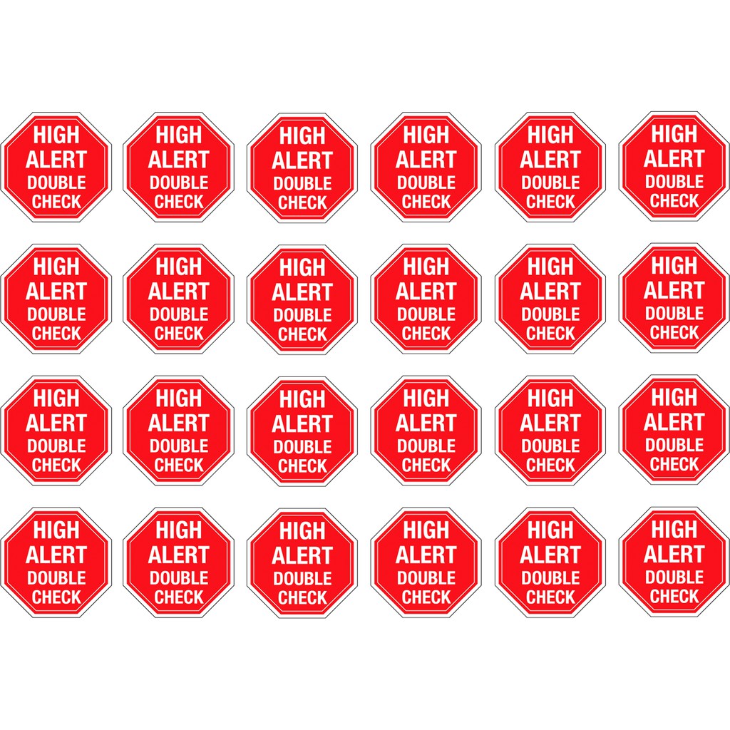 HIGH ALERT MEDICATION STICKER SIZE 4CM | Shopee Malaysia