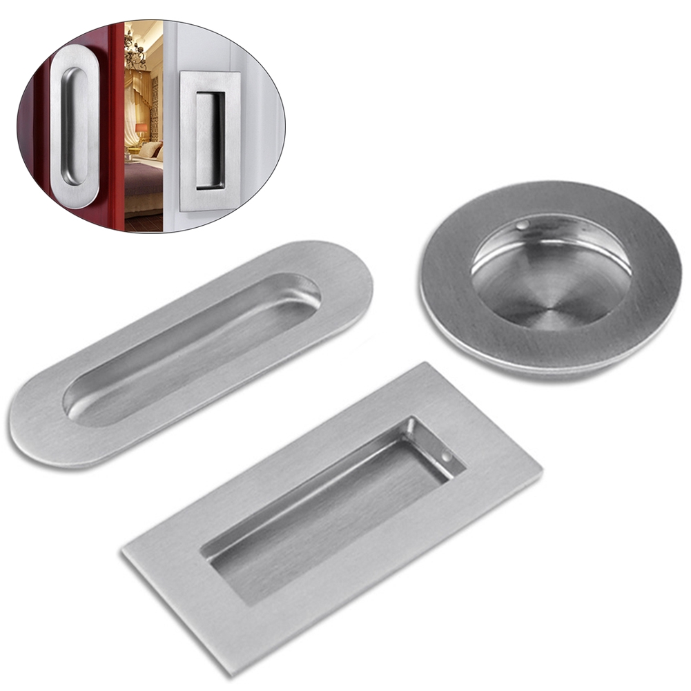 Cupboard Wardrobe Drawer Sliding Pulls Handle Stainless Steel