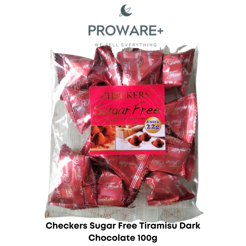 (VALUE) Checkers Dark Chocolate Sugar Free Tiramisu / Truffles (HALAL