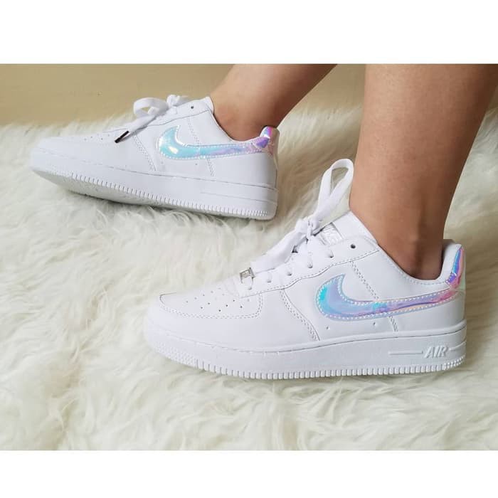 nike air force 1 holographic logo