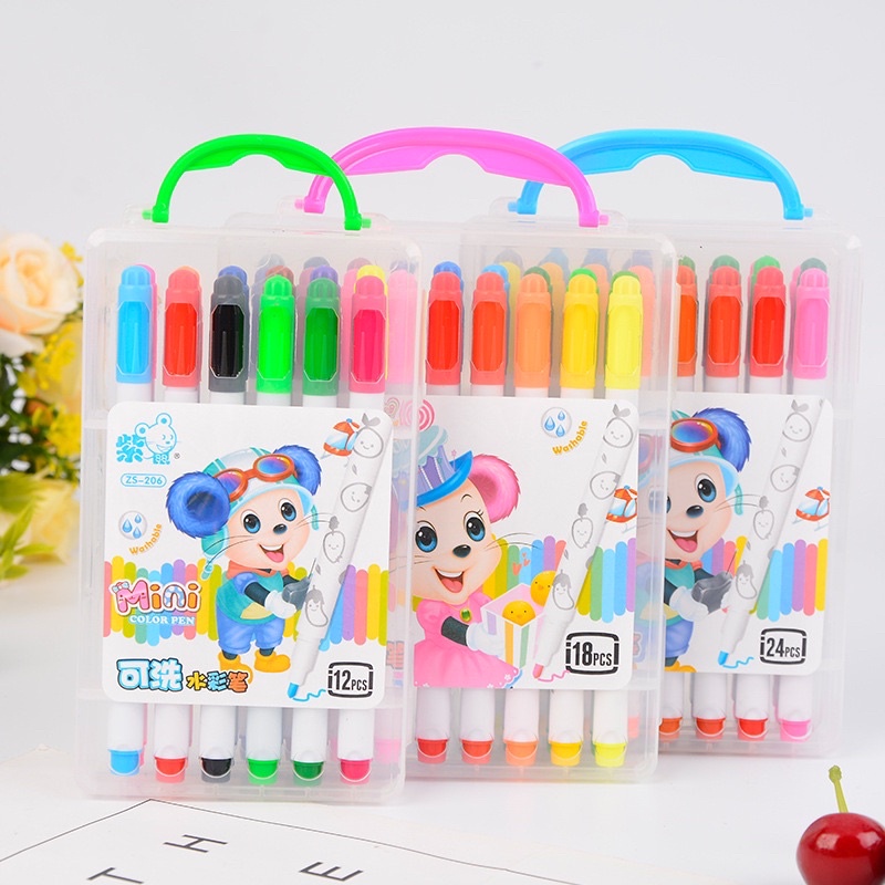 12 pcs Magic Colour box cartoon colour pencil pensel warna magic colour ...