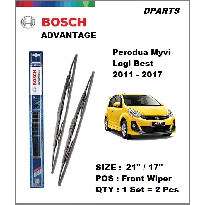 Bosch Advantage Wiper Blade ( 21" / 17" ) Myvi Lagi Best 
