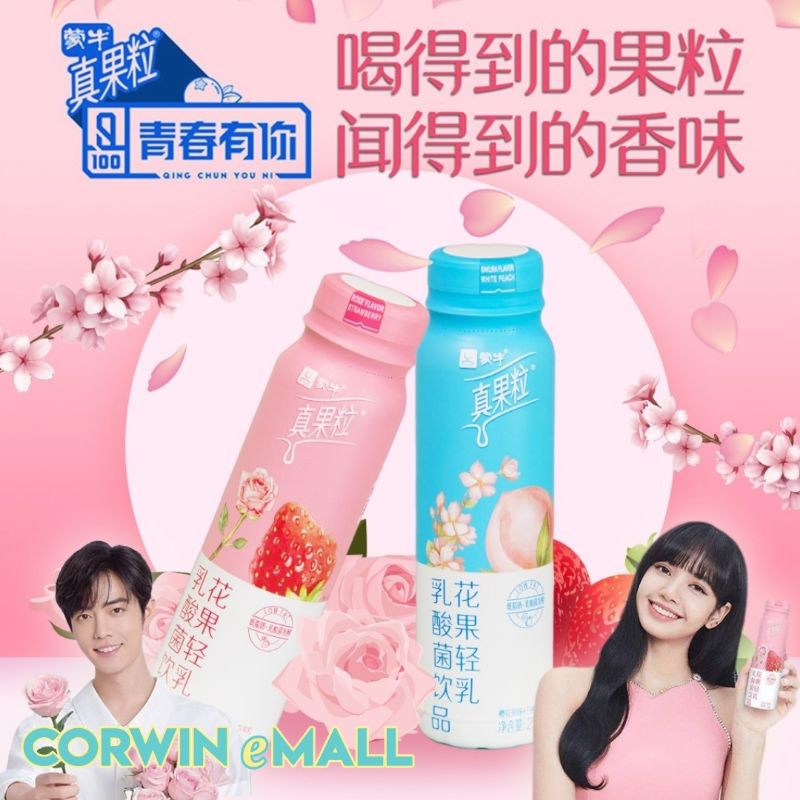 [Corwin eMall] Mengniu Yogurt Drink, 蒙牛花果轻乳真果粒乳菌饮, 230g | Shopee Malaysia