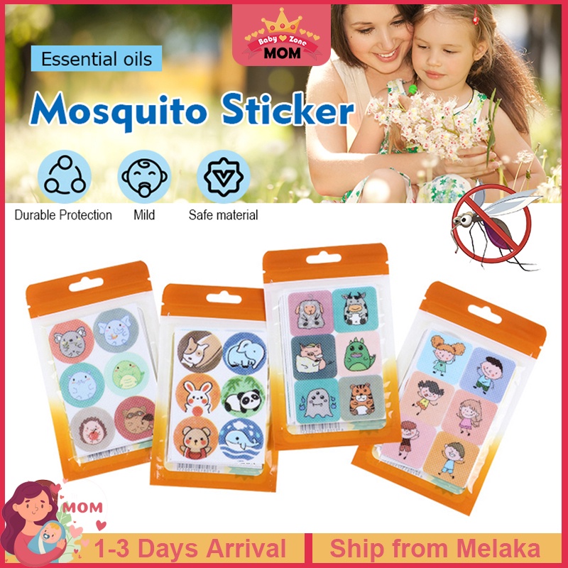 36pcs/bag Baby Cartoon Mosquito Repellent Stickers Summer Natural Plant