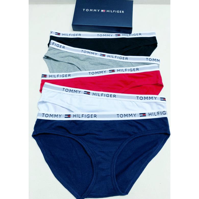 Tommy Hilfiger Womens Lara 3-Pack Bikini Red/White/Blue