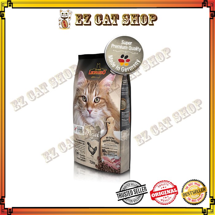 Leonardo Adult Grain Free Maxi 7 5kg Cat Dry Food Shopee Malaysia