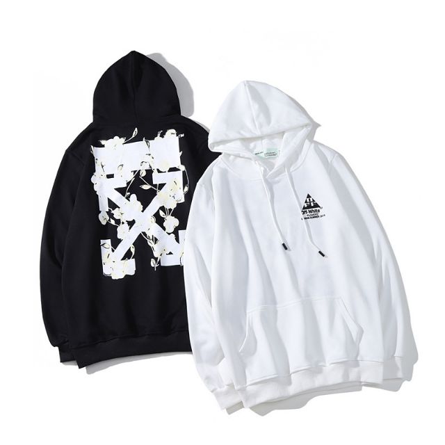 floral off white hoodie