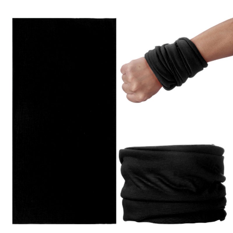 Multi Versatile Outdoor Headwear Scarf Solid Plain Color Bandana Mask Neck Tube Sun Protection Quality - Image 2