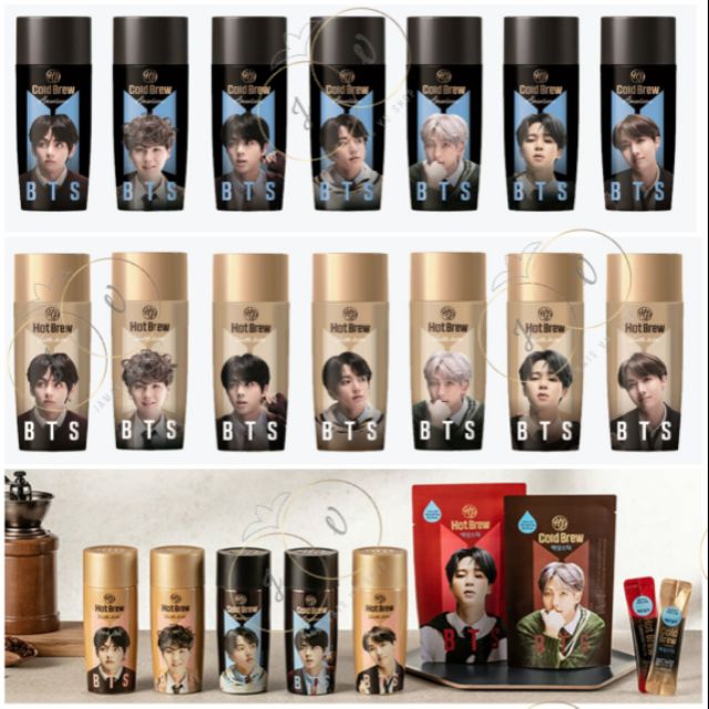 Bts X Babinski Cold Hot Brew Coffee Americano Vanilla Latte Official Shopee Malaysia