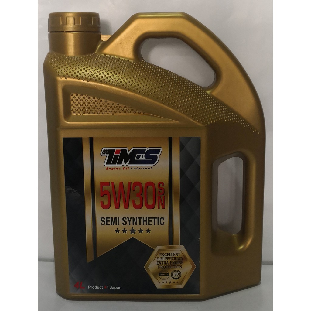 Times Semi Synthetic SAE 5W-30 API SN/CF Engine Oil (4 