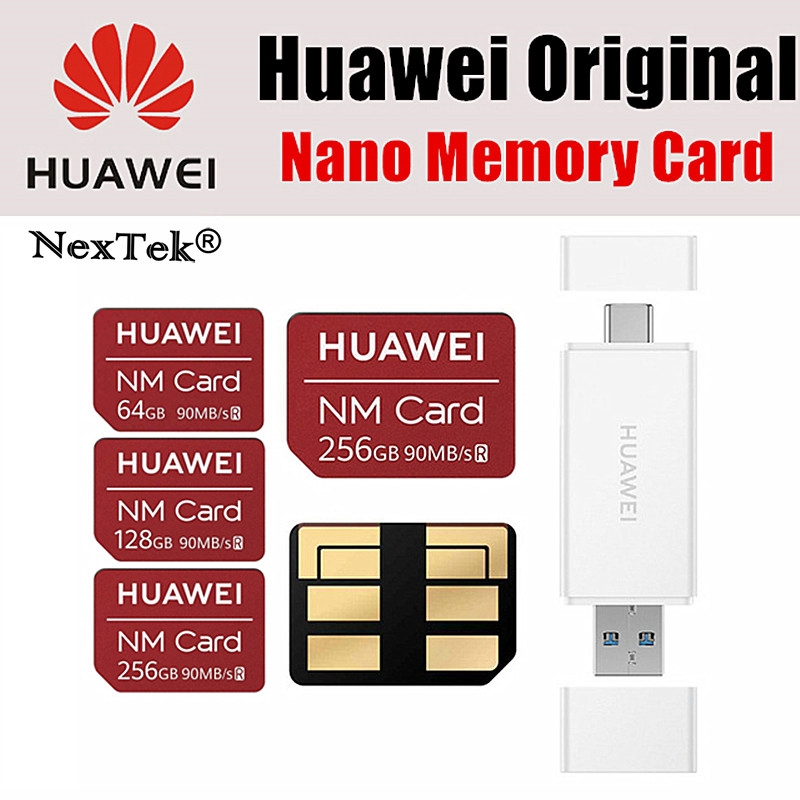 subtiel Vaak gesproken expeditie Original Huawei NM Card 90MB/s 64GB/128GB/256GB Mate20 Pro Mate20 X P30 P40  Matepad Pro Gen 1 Nano Memory Card Reader | Shopee Malaysia