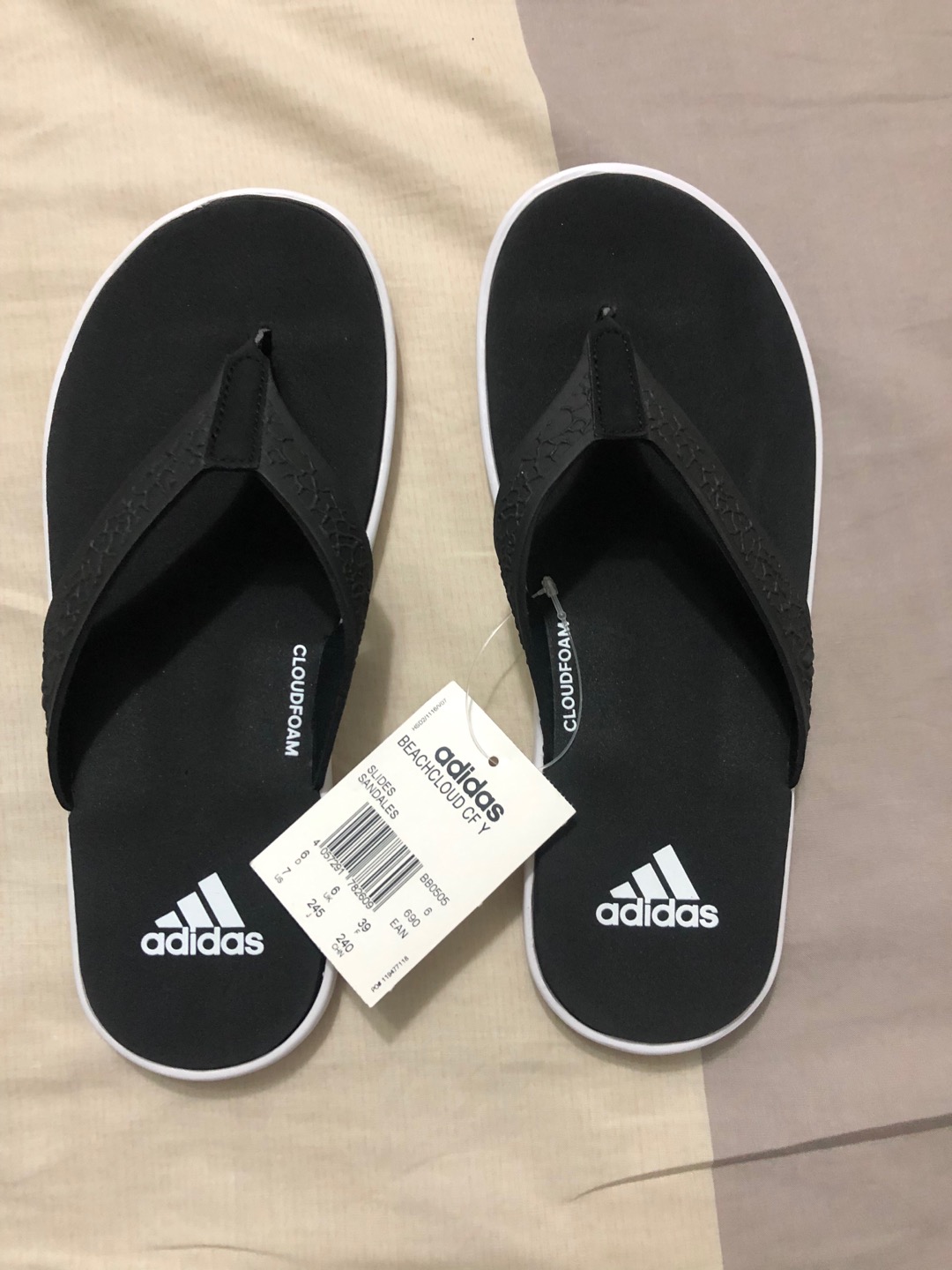 men's adidas swim beachcloud slippers