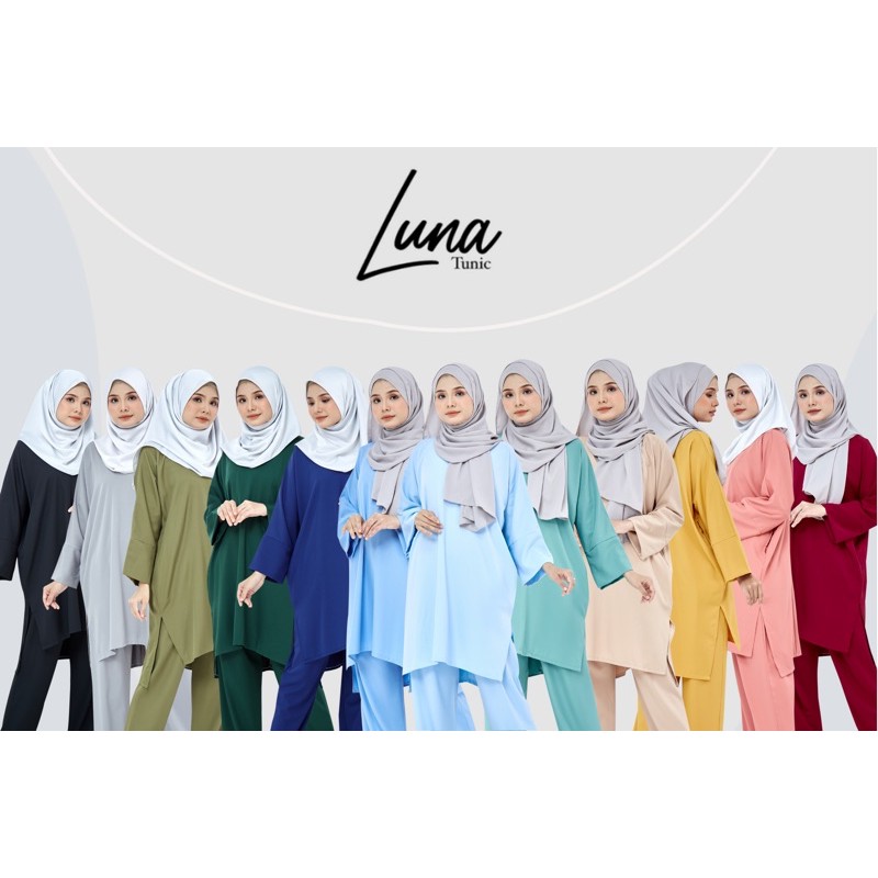 [CLEARANCE] LUNA BASIC MUSLIMAH SUIT LOOSE (EASY IRON) PART 2