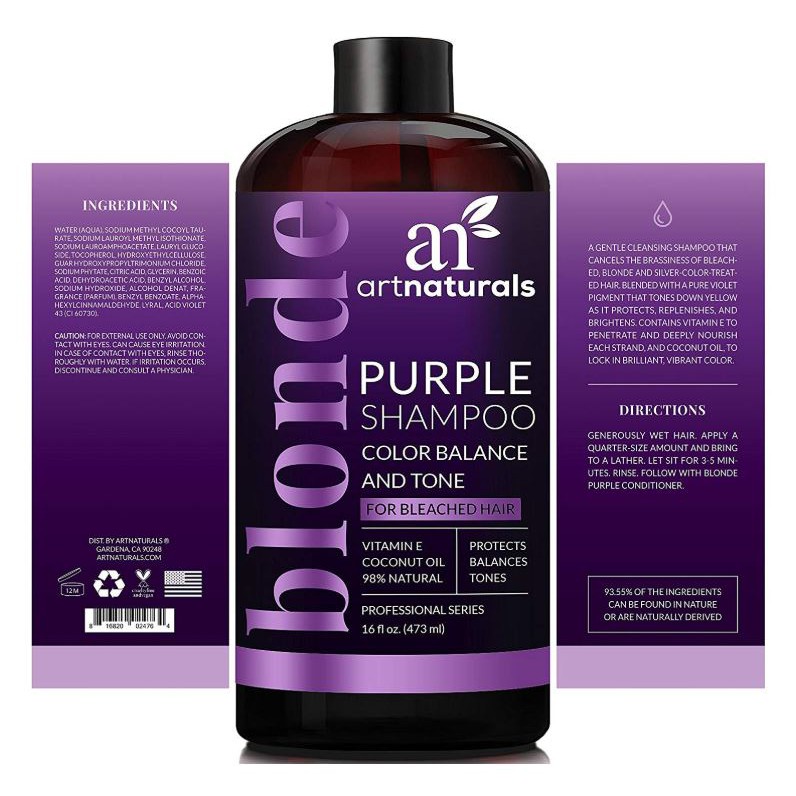 Artnaturals Purple Shampoo And Conditioner Set 2 X 473ml