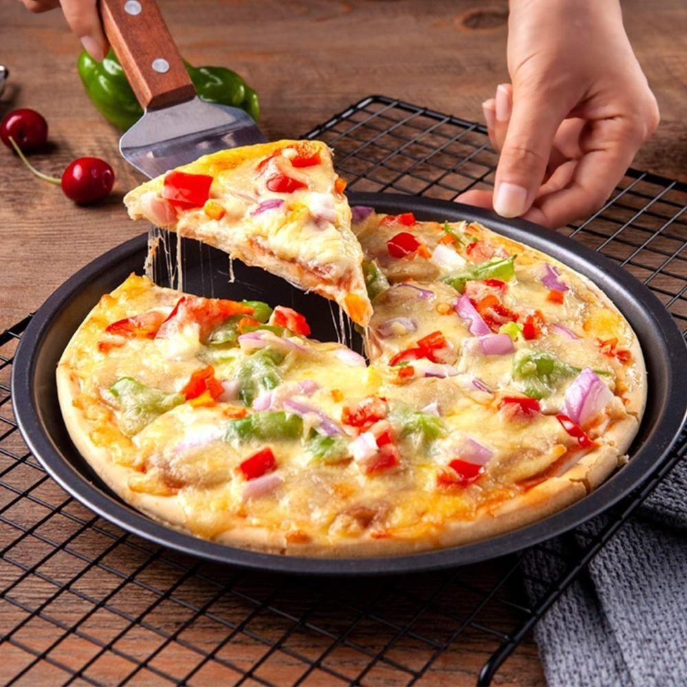 💕Malaysia Ready Stock💕 Bakery Non Stick Pizza Pan Oven Pan Baking Pan Baking Mold 8/11"