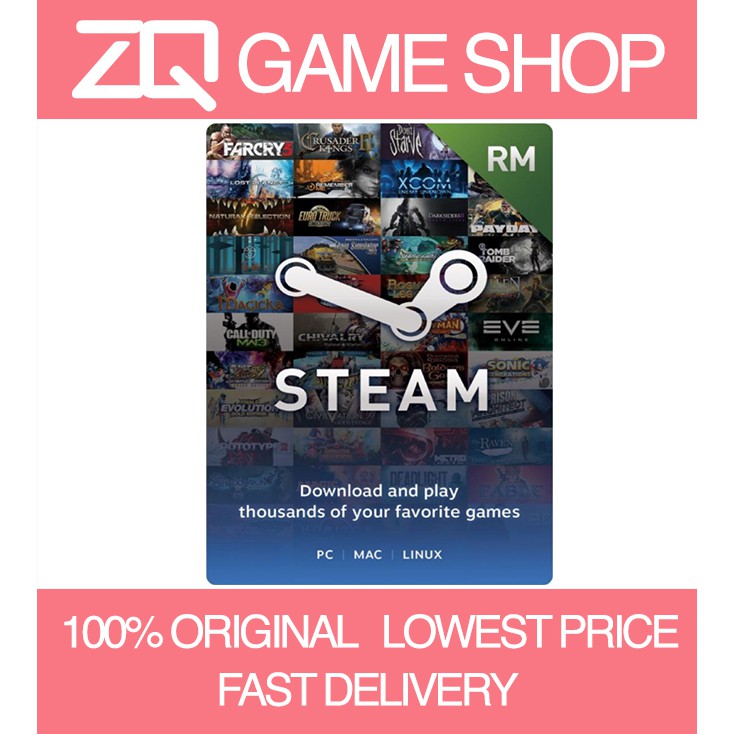 Steam Wallet Gift Card Code Malaysia Ready Stock Rm5 Rm10