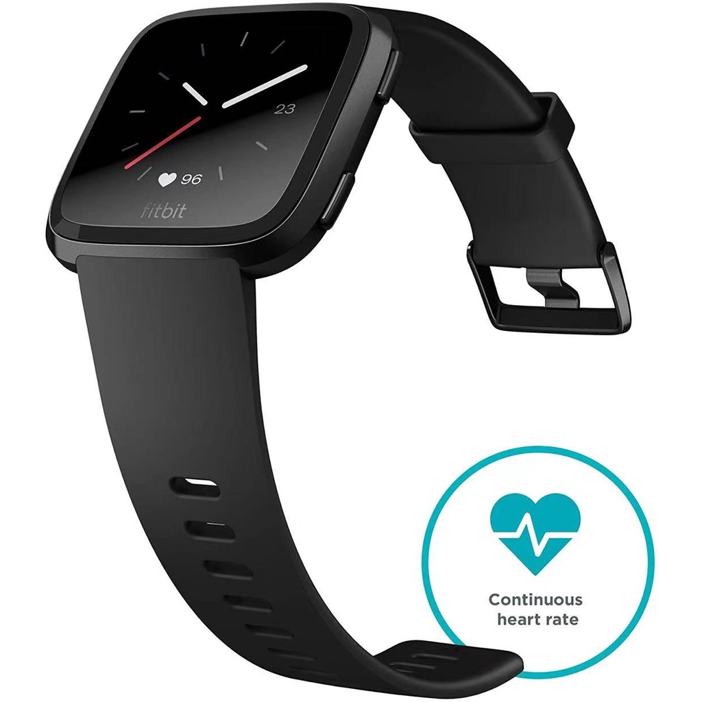 fitbit-versa-smartwatch-in-black-munimoro-gob-pe