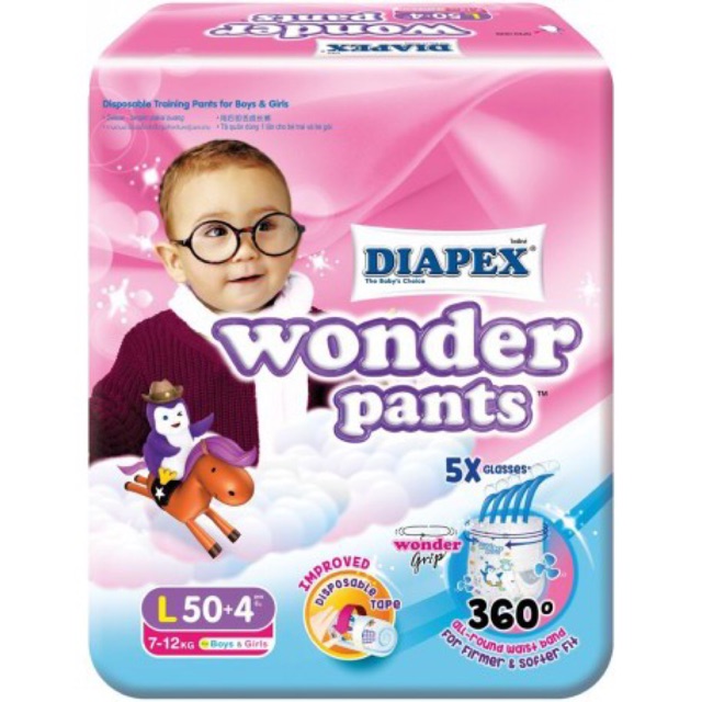 Diapex Wonder Pants (M/L/XL/XXL) 3PACKS 