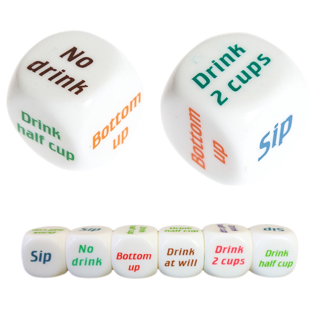 1pc Drinking Wine Mora English Dice Games Gambling Adult Sex Game Lovers Bar Party Pub Drink Decider Fun Toy