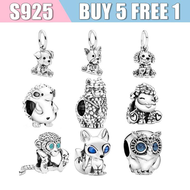 ⭐ Charms BUY 5 FREE 1 ⭐925 Silver Animal Series Charm Unicorn Bruno & Blue  Eyed Fox Charm DIY Bracelet Bracelet Charm | Shopee Malaysia