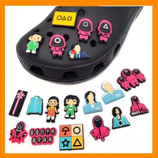 ZEN] SQUID GAME Jibbitz Crocs / Crocs Button / Crocs Pendant Button / Clog  Shoes Accessories 鱿鱼游戏洞洞鞋配件 | Shopee Malaysia