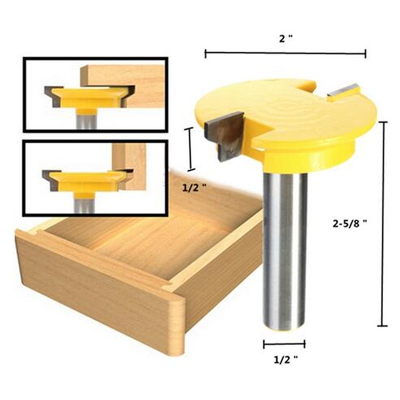High Quality 1pcs Drawer Front Joint Router Bit Reversible 1 2