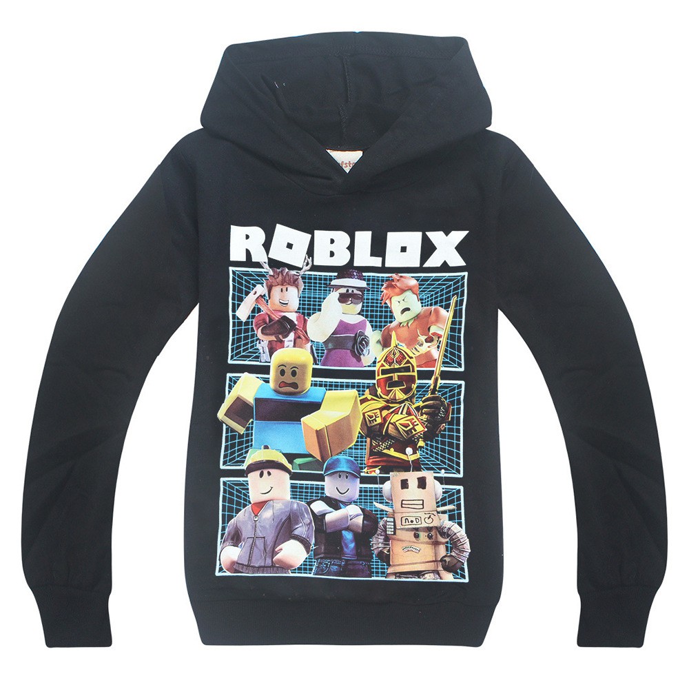 Roblox Print Kids Boys Outwear Hooded Tops Autumn Casual Hoodies Tops For 5 12 Yrs Shopee Malaysia - 2018 new kids roblox red nose day pullover hooded sweatshirt boys girls autumn cotton t shirt fashion cartoon tops 3 14 years