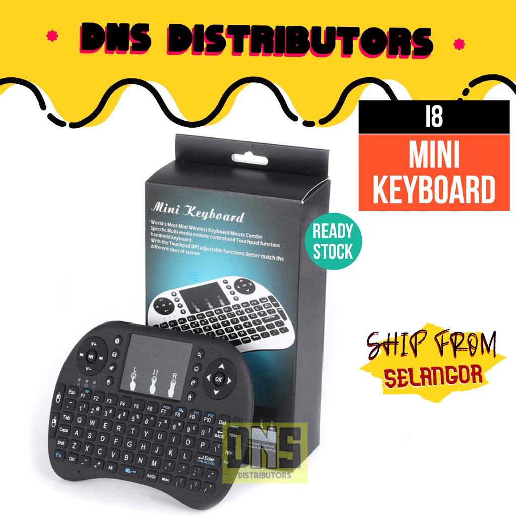 Rechargeable Mini Keyboard i8 2.4Ghz Wireless Touchpad Keyboard XBox PS4 PCs Notebooks Netbooks Tablet TV Box Smart TV