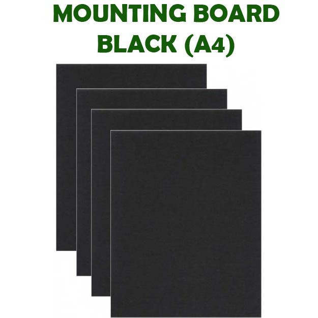Black Color Mounting Board A4 size (per pc) Shopee Malaysia