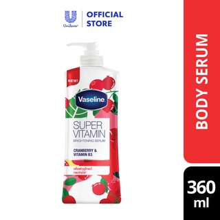 Image of Vaseline Super Vitamin Brightening Serum Cranberry & Vitamin B3 360ml