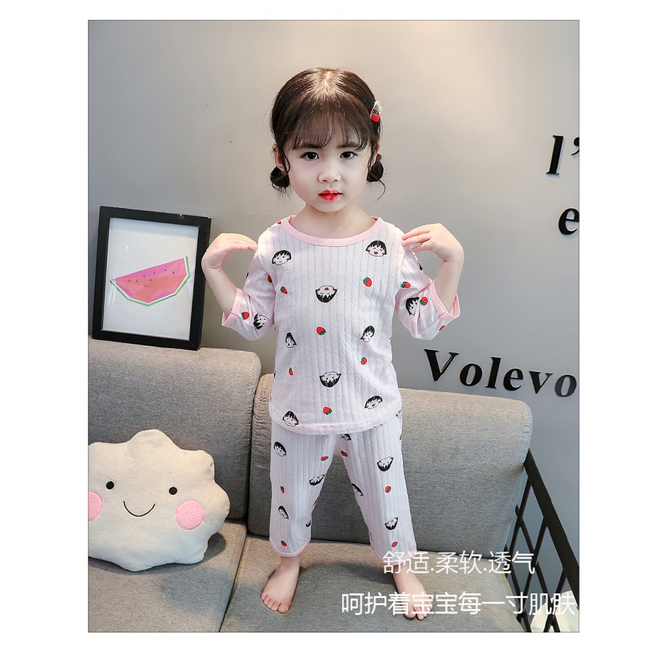 baby girl short sleeve pajamas