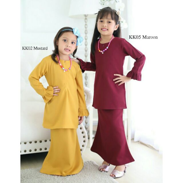 KURUNG KASEH KIDS Baju Raya Budak Kanak2 Perempuan Kids 