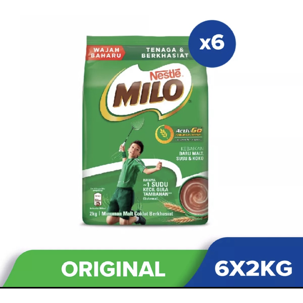 Milo 2kg Carton (6packs) | Shopee Malaysia