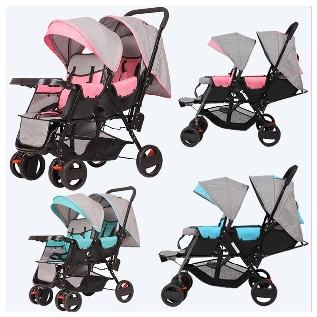 double stroller front and back