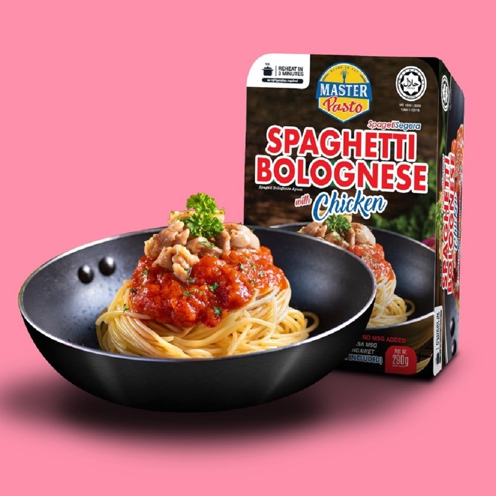 [HALAL] Master Pasto - Spaghetti Bolognese with Chicken Convenience Pack 300g 即食鸡肉番茄酱意大利面便利装 Spageti Bolognese Ayam