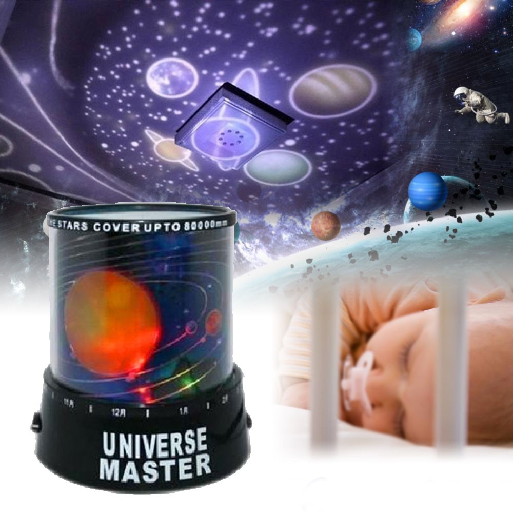 Lamp Star Projection Night Light Children Kids Bedroom Sky Led