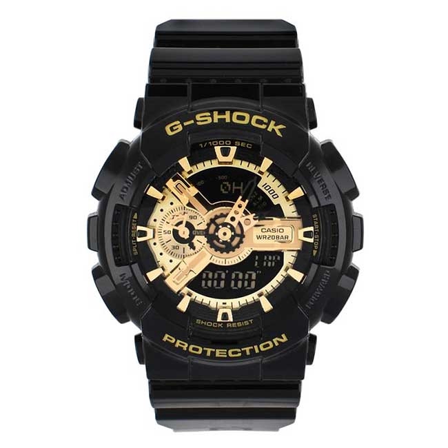 casio g shock gold dial
