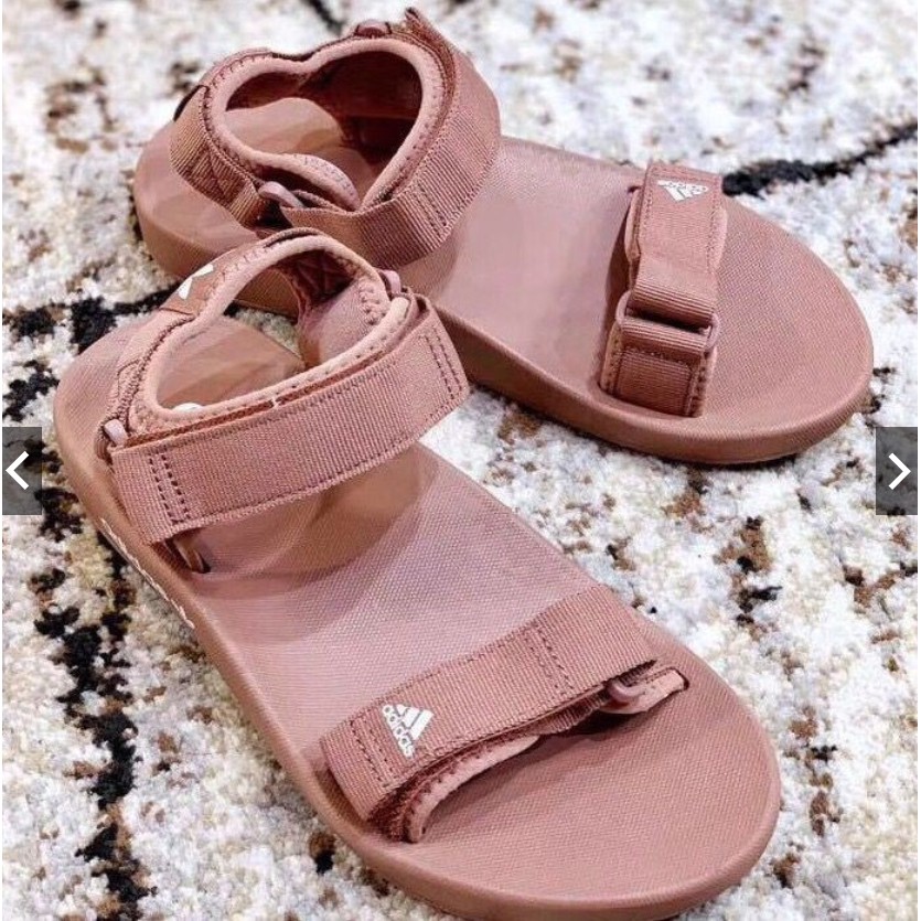 brown adidas sandals